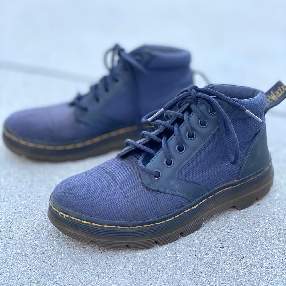 Dr. Martens Bonny Chukka Boots lace up ankle booties womens 6 mens 5 blue combat